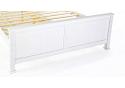 4ft Small Double White wood, solid panel,wooden bed frame Madrid 4